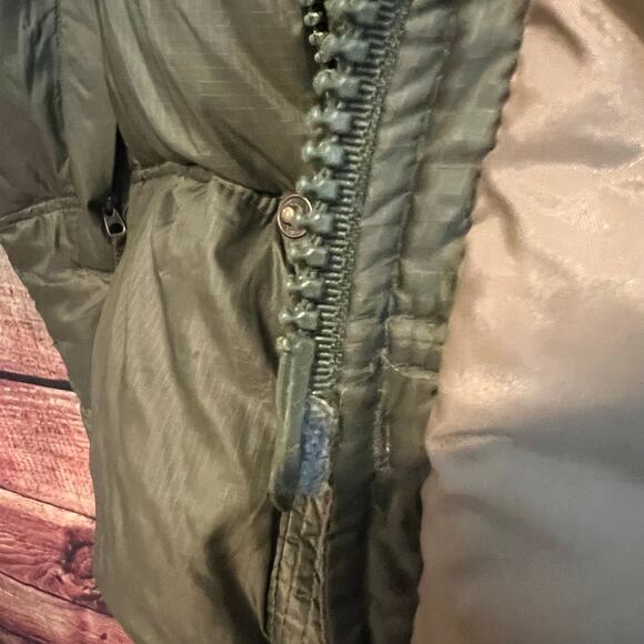 Vintage LL Bean GOOSE DOWN Full Zip Puffer Jacket Coat Mens XLT TALL Pockets - Picture 8 of 8